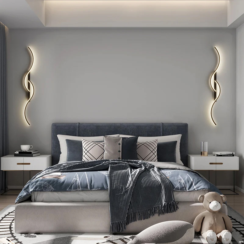Interior Design Gold - Modern LED Wall Lamp Bedroom Bedside