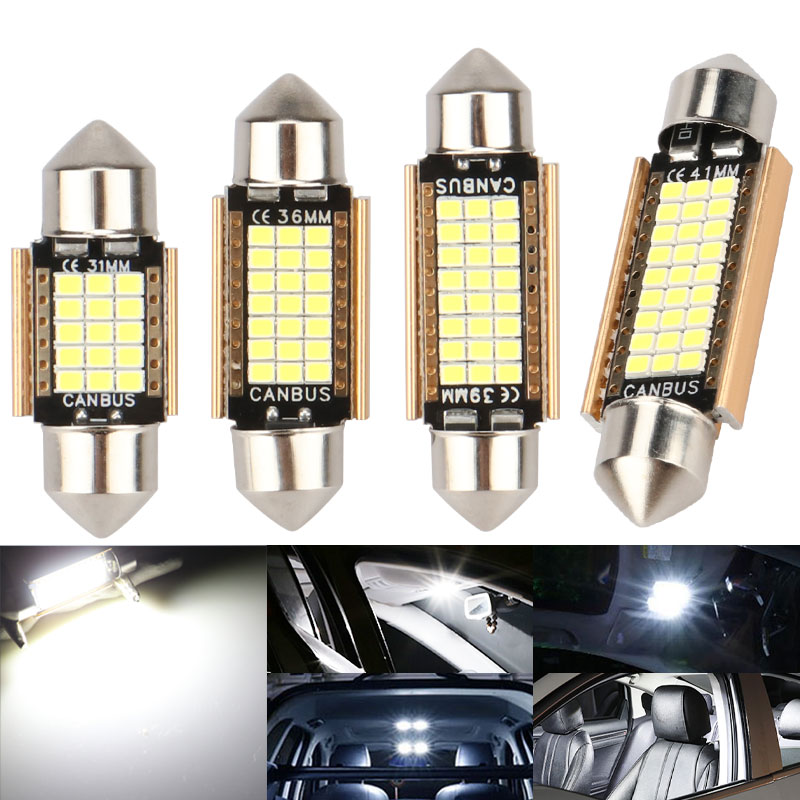 Interior Design Gold - 4pcs C5W LED Car Light Bulb