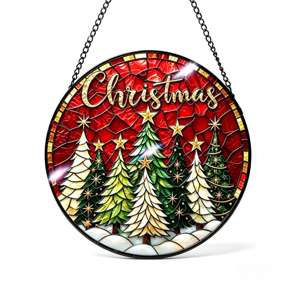 Interior Design Living Room And Kitchen - 20cm Glass Sun Catcher Santa Design