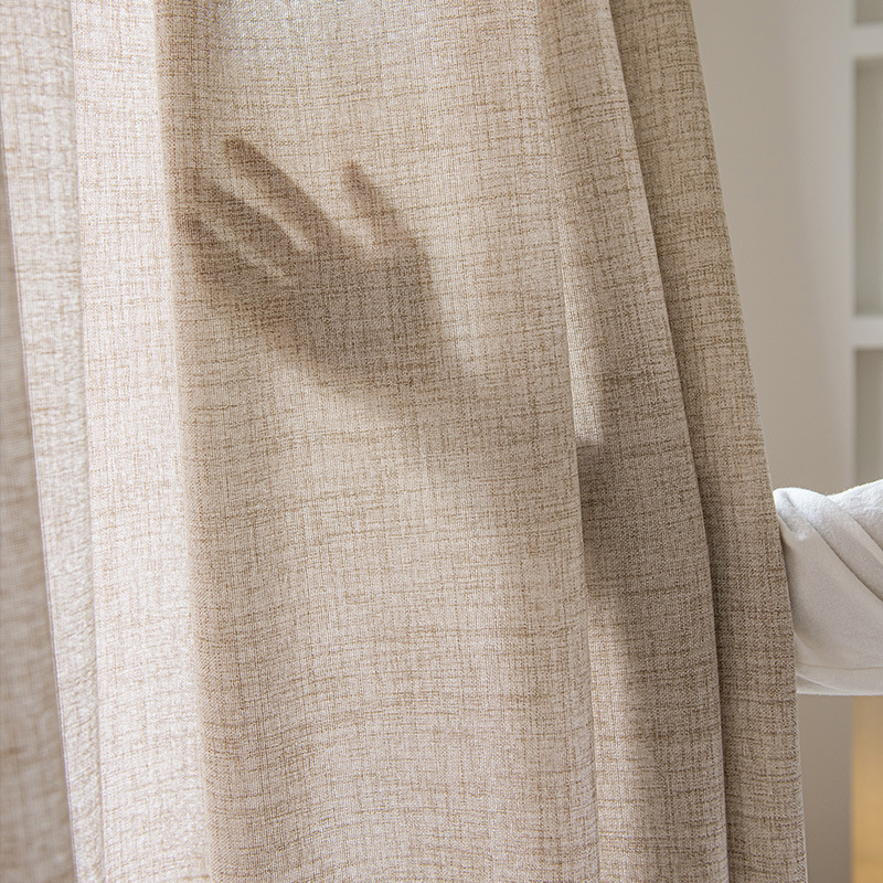 Linen Curtain Eyelet - Extra Long 400cm Height Faux Linen
