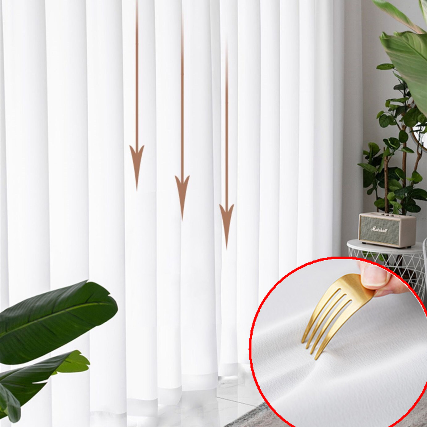 Linen Curtain Eyelet - Great Quality Elegant Cream White Tulle