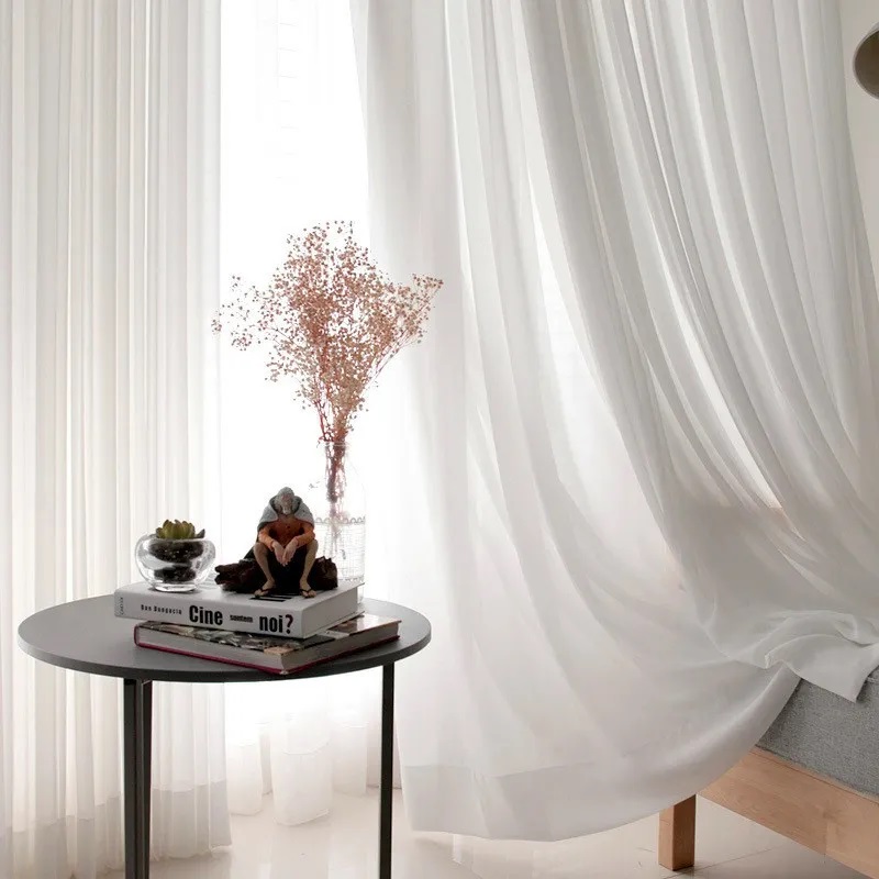 Elegant Super Soft Cream White - Linen Curtain Eyelet recension och pris