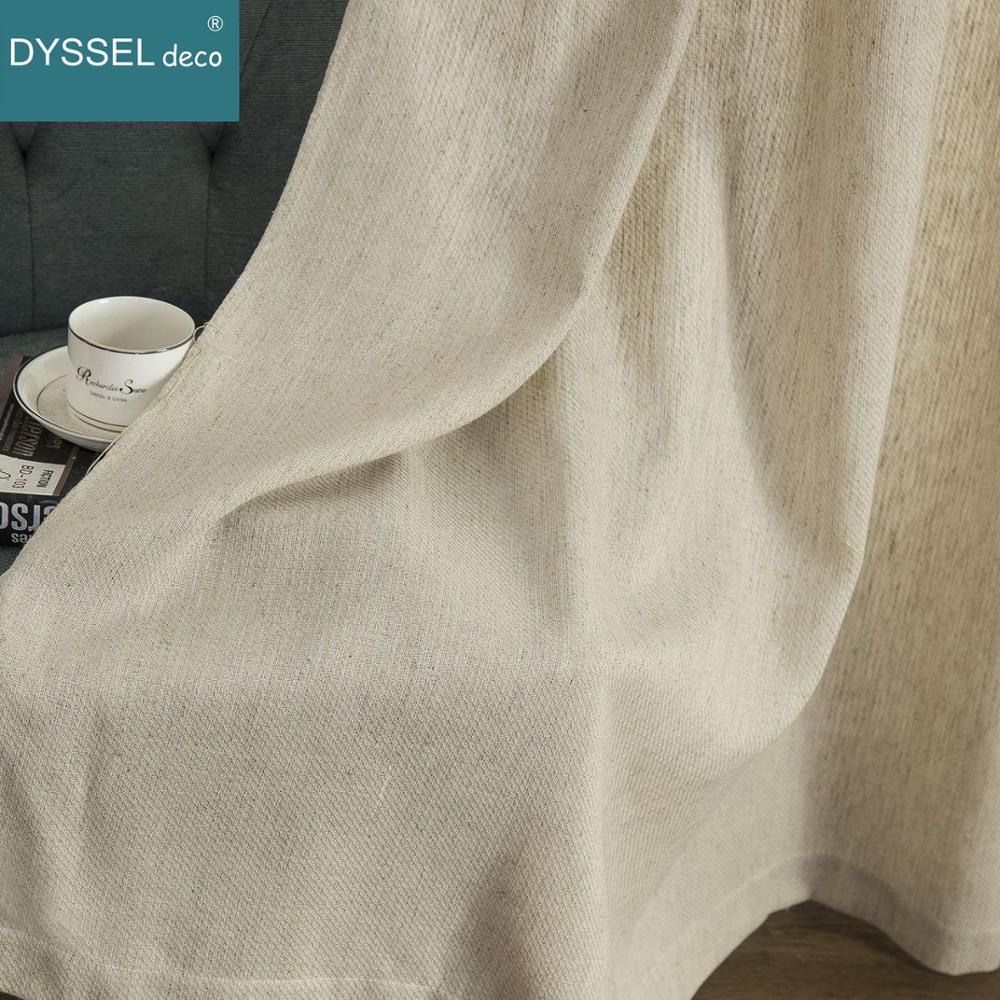 Solid Home Decorative Anti-UV  - Linen Curtain Eyelet recension och pris
