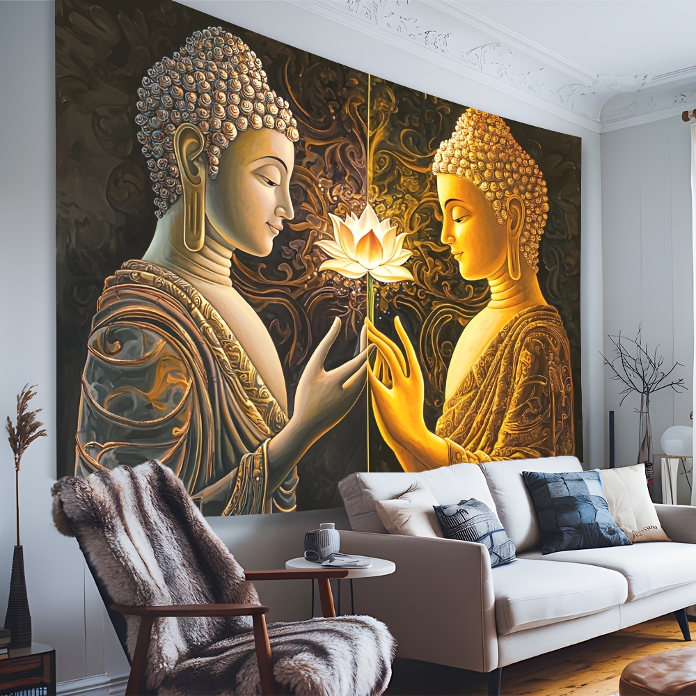 Buddha Lotus Wall Tapestry Spi - Interior Design Zen recension och pris