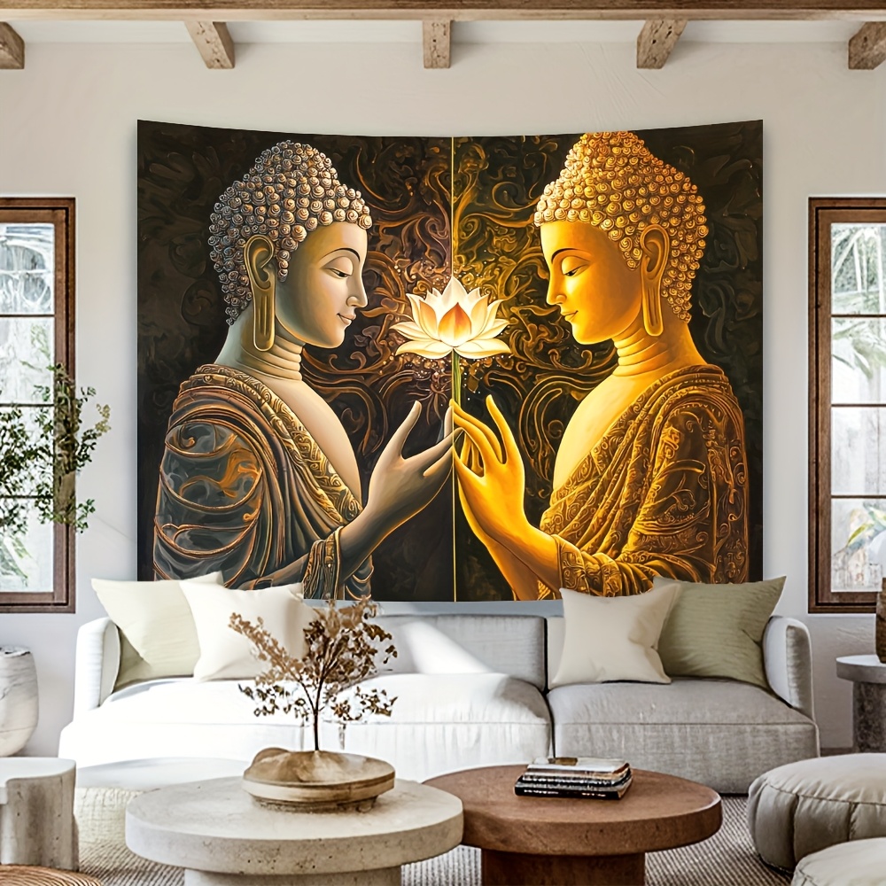 Buddha Lotus Wall Tapestry Spi - Interior Design Zen recension och pris