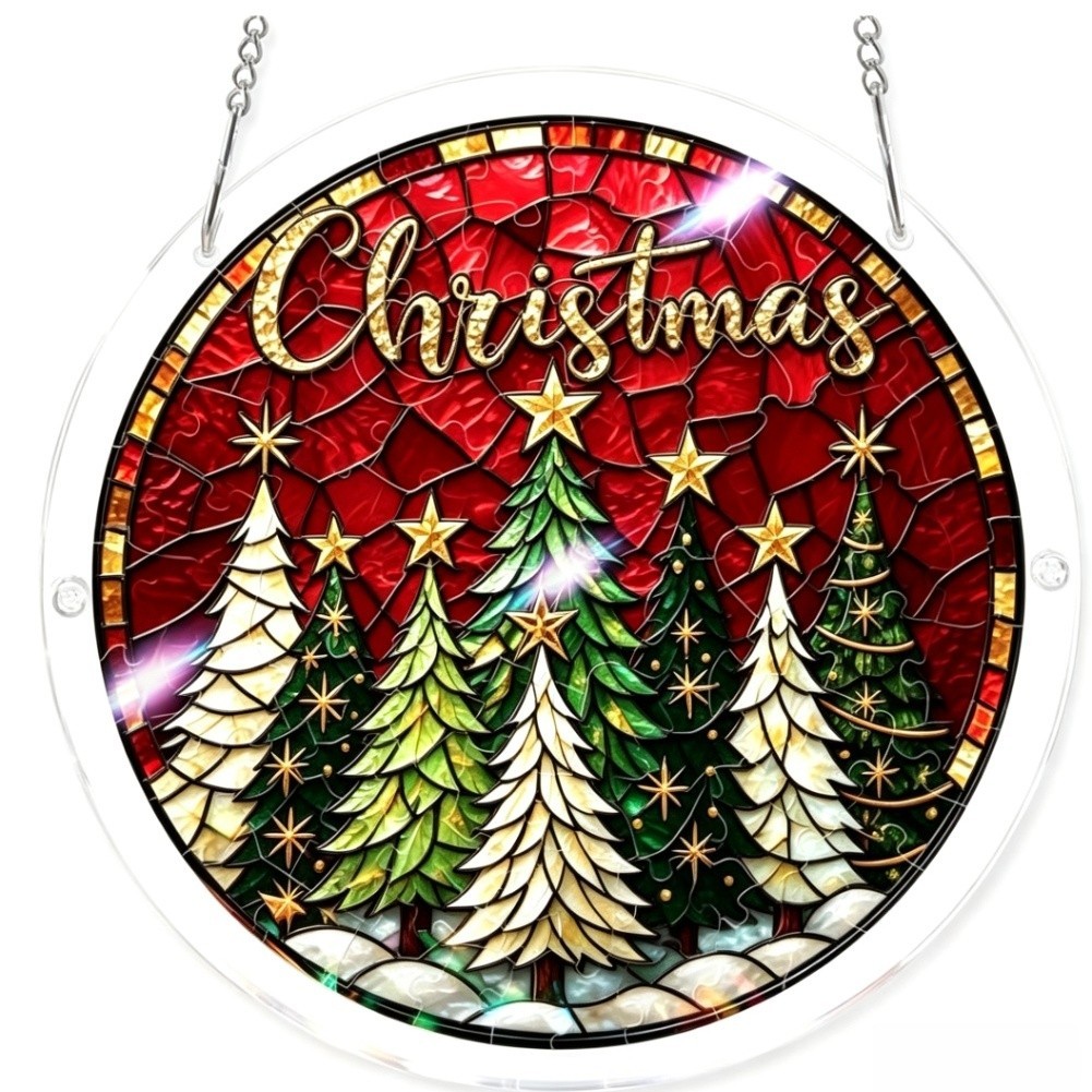 20cm Glass Sun Catcher Santa D - Interior Design Living Room And Kitchen recension och pris