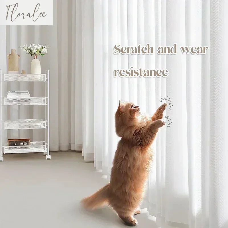 Solid White Tulle Good Quality - Linen Curtain Eyelet recension och pris