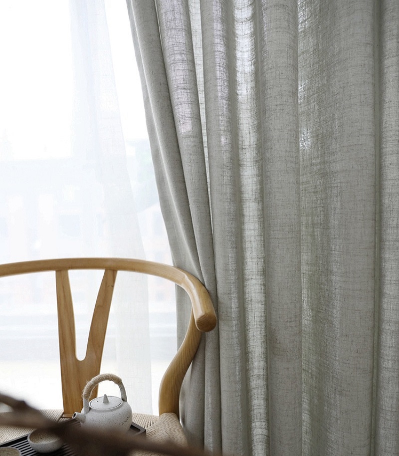 Modern Linen sheer Curtains fo - Linen Curtain Eyelet recension och pris