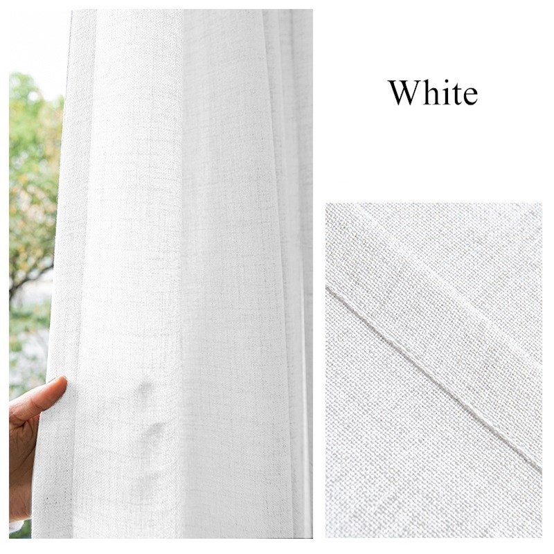 Extra Long 400cm Height Faux L - Linen Curtain Eyelet recension och pris
