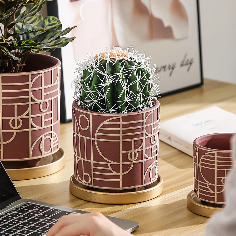 Simple Cylindrical Ceramic Flo - Interior Design Gold recension och pris