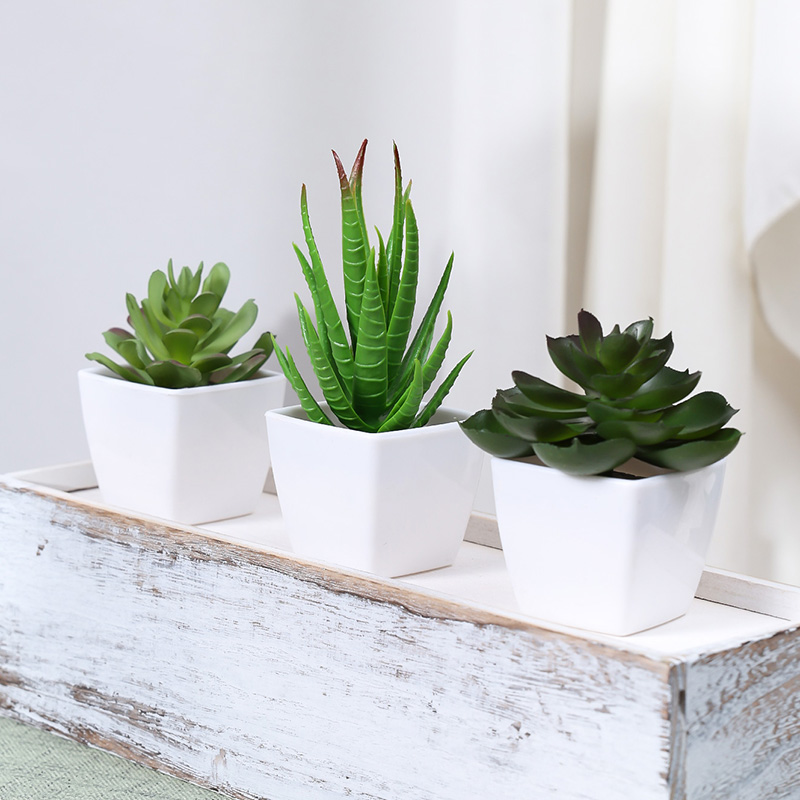 3PCS Artificial Evergreen Plan - Interior Design Office recension och pris