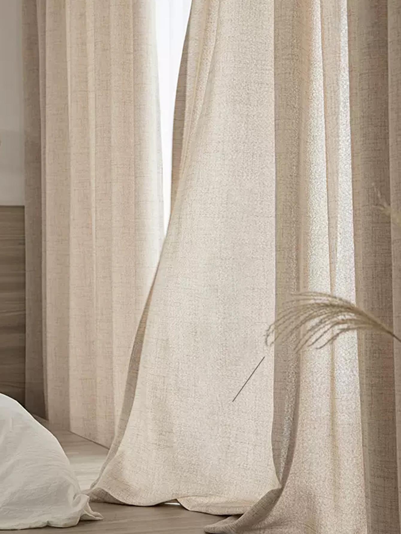 Japanese style thickened cotto - Linen Curtain Eyelet recension och pris