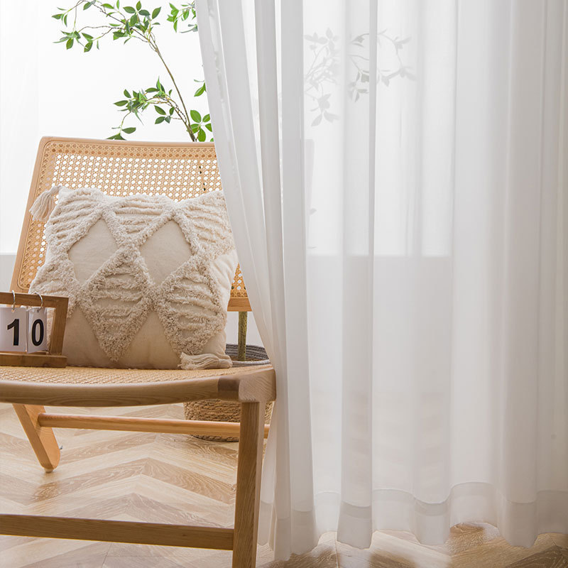 Great Quality Elegant Cream Wh - Linen Curtain Eyelet recension och pris
