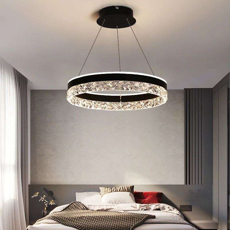 Modern Luxury Crystal LED Pend - Interior Design Living Room And Kitchen recension och pris