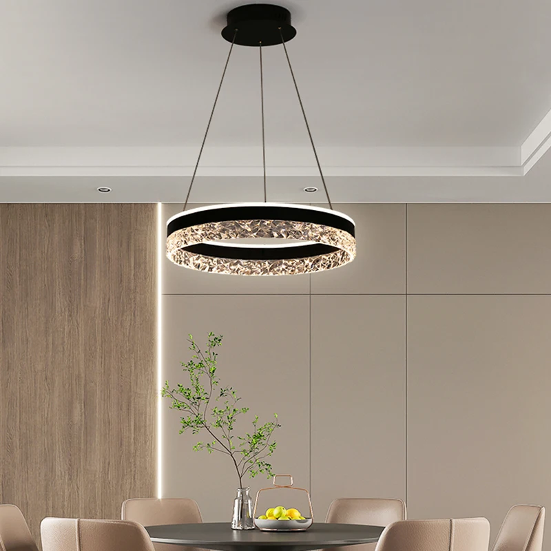Modern Luxury Crystal LED Pend - Interior Design Hall recension och pris